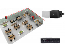 Акустическая система для офиса 2 настенных колонки AUDAC WX302